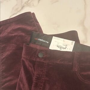 Liz Claiborne Deep Red Trousers Sz 16W
